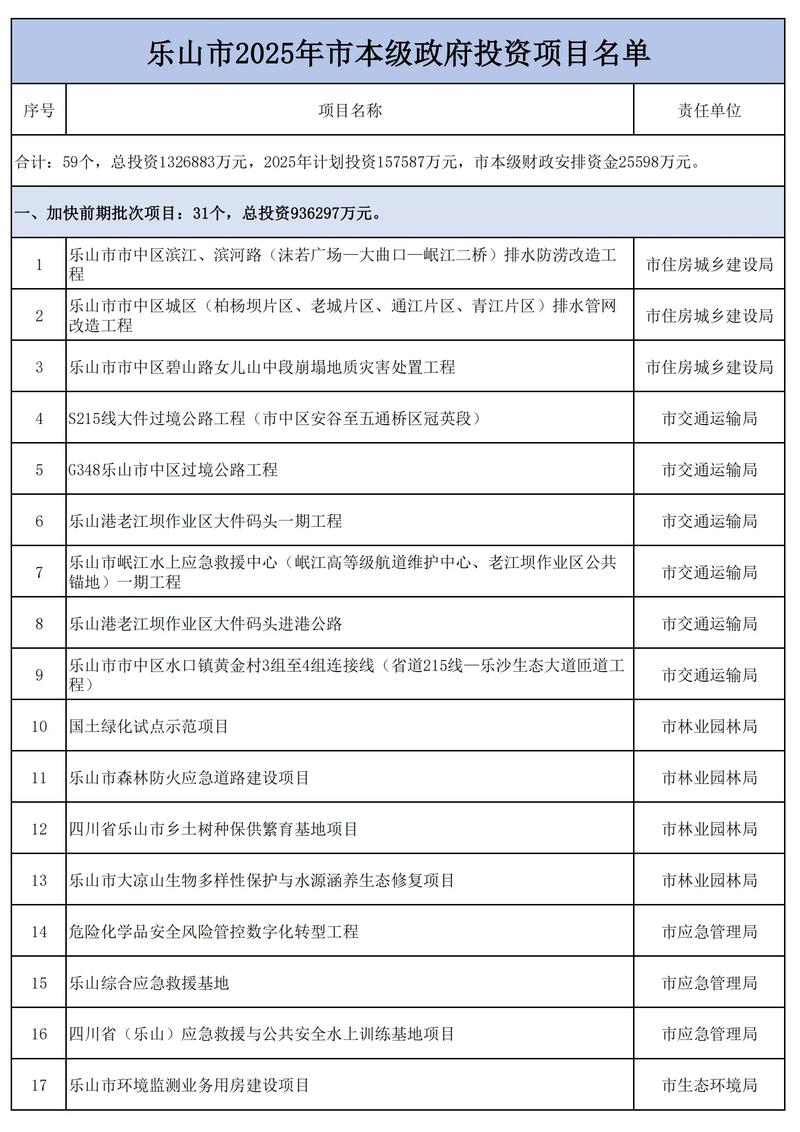 项目投资